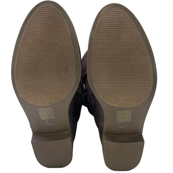 Journee Collection Women Brown Buckle Accent Frenchy Round Toe Dress Boot 11 XWC - Picture 5 of 16